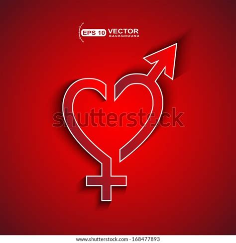 Male Female Sex Symbol Concept Forming Stock Vector Royalty Free 168477893 Shutterstock
