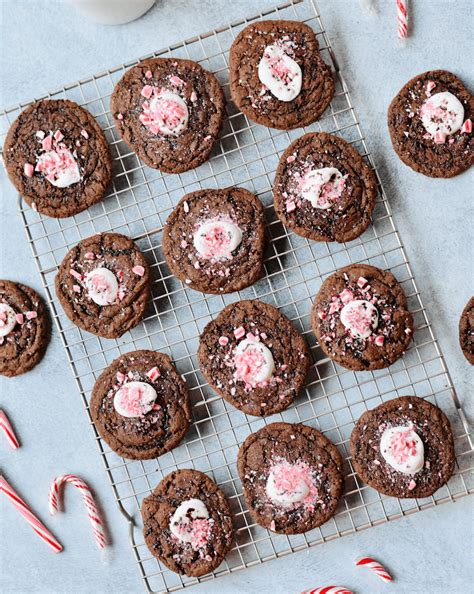 Hot Cocoa Peppermint Brownie Cookies Super Safeway