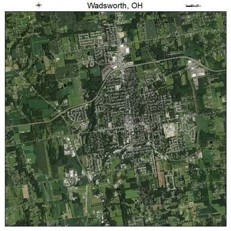 Aerial Photography Map Of Wadsworth Oh Ohio