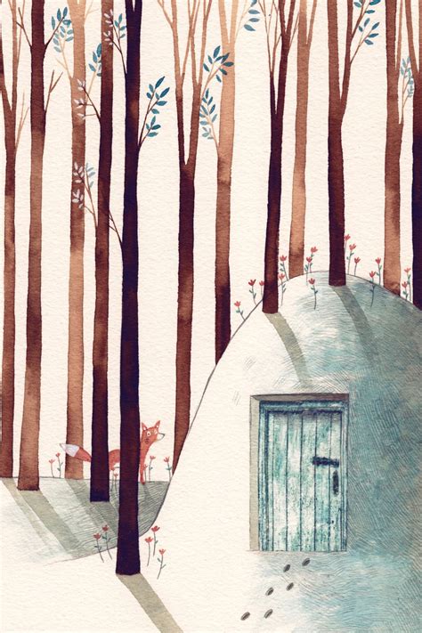 Forest Fox By Gemma Capdevilla Art And Illustration Watercolor