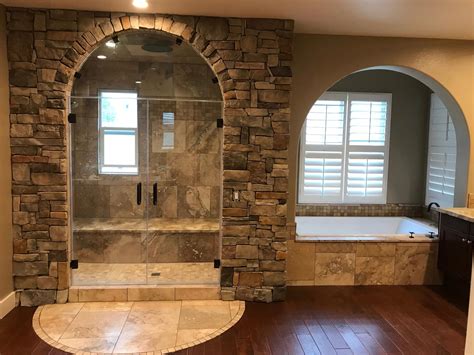 An in wall niche helps keep soaps and shampoos off the shower floor and keeps things this tub to shower conversion features natural stone floor that flows through to a matching shower base. How to clean a bathroom? | Jacuzzi tub bathroom, Bathroom ...