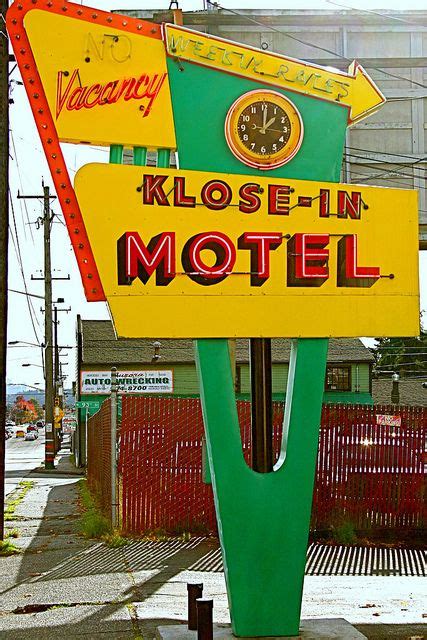 Klose In Motel Aurora Avenue North Seattle Highway Vintage