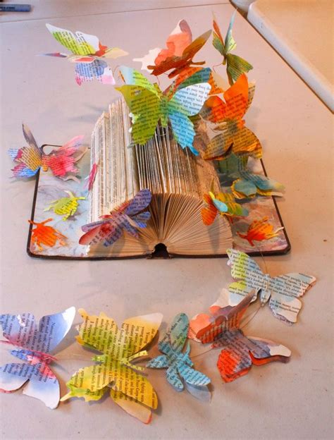 Kjf Design Fly Away Book Sculpture Folded Book Art Book Art