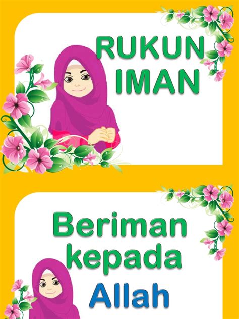 A) beriman kepada malaikat b) beriman kepada rasul 4) rukun iman yang ketiga a) beriman kepada kitab b) beriman kepada allah 5) rukun iman keempat,. Rukun Iman