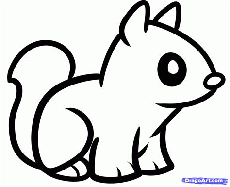 Love drawing but run out of cool ideas to draw when you are bored? How to Draw a Chipmunk for Kids, Step by Step, Animals For ...