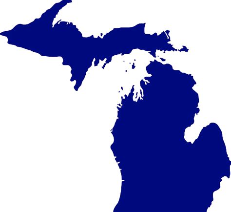 Michigan Map State · Free Vector Graphic On Pixabay