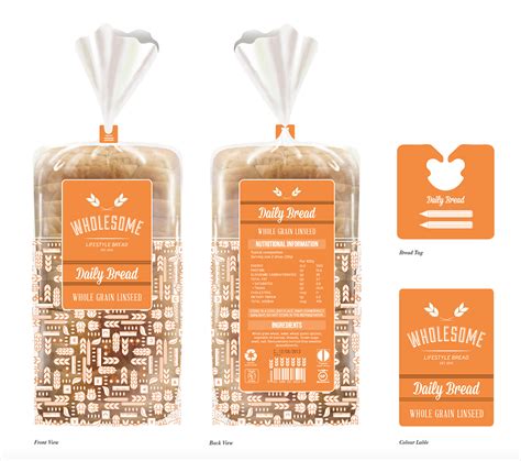 Wholesome Bread - PACKAGING on Behance | Bread packaging, Bakery packaging design, Cookie packaging