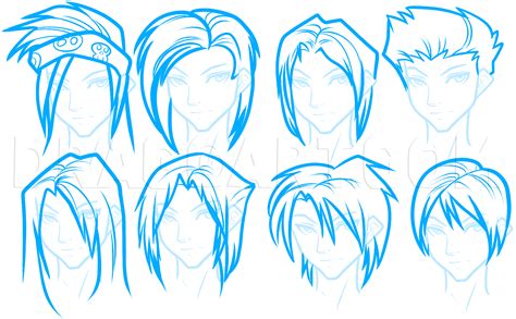 How To Draw Anime Hair For Beginners Step By Step Drawing Guide By