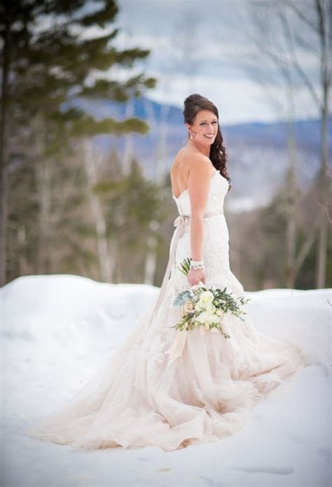 Snowy Winter Wedding In Vermont Winter Wedding Wedding Bride