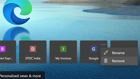 How To Customize Home Screen Of New Microsoft Edge Browser