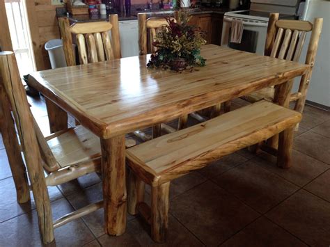 The Beauty And Versatility Of Log Kitchen Tables Kitchen Ideas