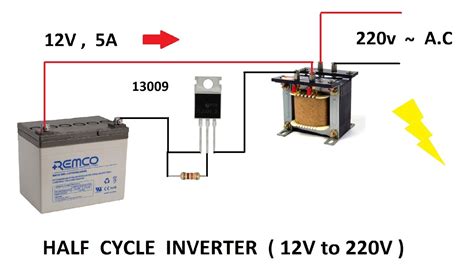 12v Dc To 220v Ac Converter Inverter Without Ic Using Ups