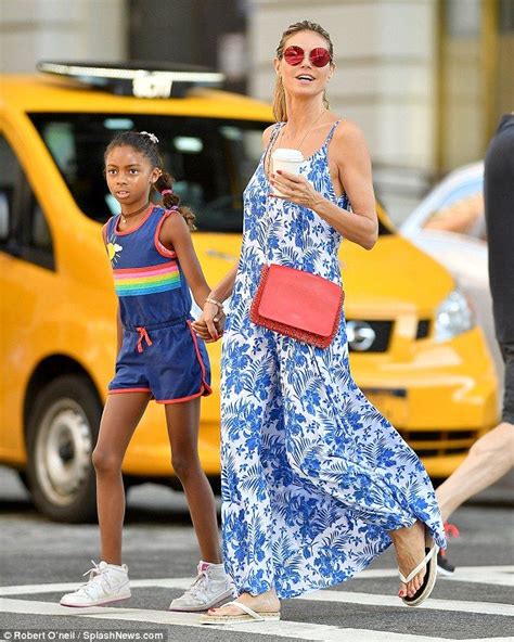 Heidi Klum S Stylish Summer Dropping Off Daughter Lou At Summer Camp