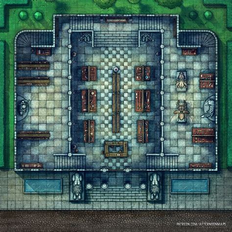 Royal Museum Battle Map 30x30 Dndmaps