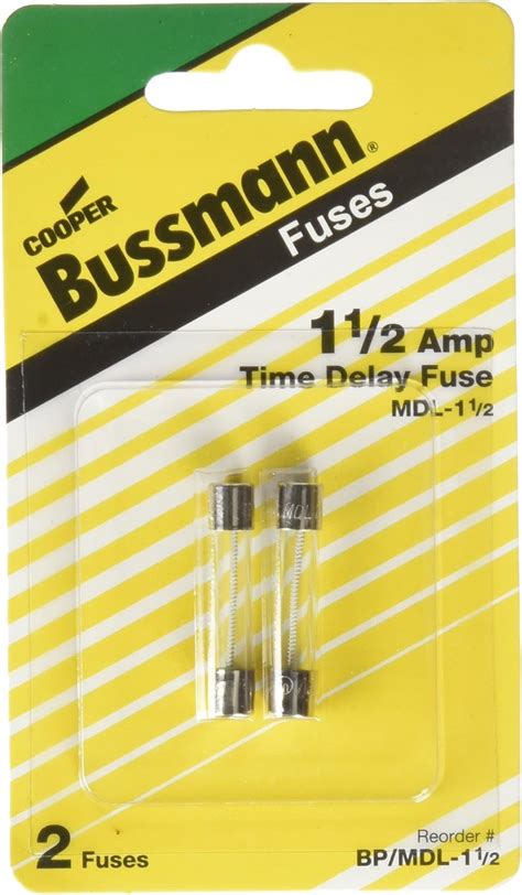 Bussmann Bpmdl 1 12 Mdl Series Glass Tube Fuse 250 Volts 14˝ X 1 1