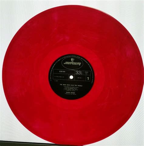 david bowie the man who sold the world red marbled colored vinyl import lp