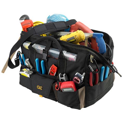 Clc Tool Bag Polyester 37 Pockets 18 In Overall Wd 10 In Overall Dp