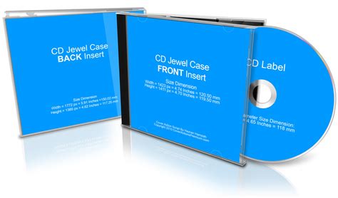 Cd Jewel Case Mockup Cover Actions Premium Mockup Psd