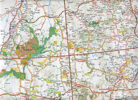 Road Map Colorado And Utah Road Map