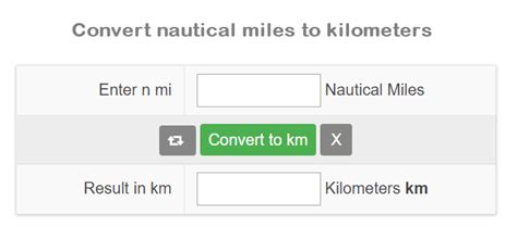 Nautical Mi To Km Convert Nautical Miles To Kilometers Electronic