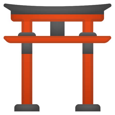 Shintoistischen Schrein Symbol In Noto Emoji Travel And Places Icons