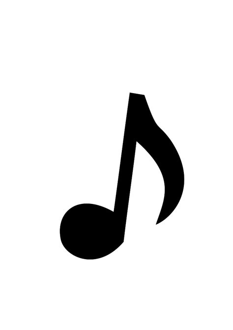 Music Note Outline Clipart Best