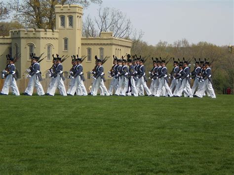 Vmi Cadets Parading On The Grounds Of Vmi Lexington Virginia