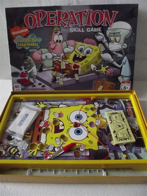 Mesa operando hasbro para jugar : Juego Juguete De Mesa Operando A Bob Esponja - $ 550.00 en Mercado Libre