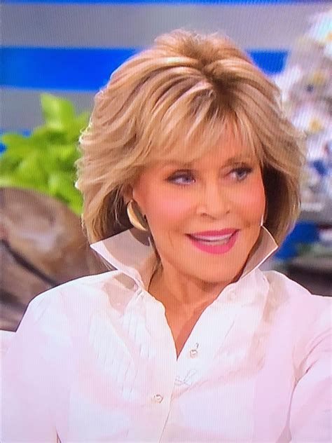 Subsequently, tv had a big influence on people's lives, fashion choices and attitudes. Jane Fonda on Ellen. Such beautiful hair # ...