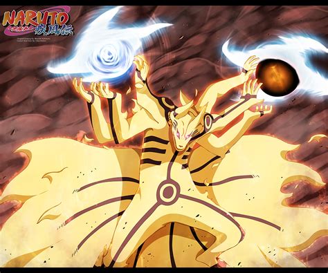 Naruto 696 Kurama Rasengan Bijuu Dama By Hikarinogiri Daily Anime Art