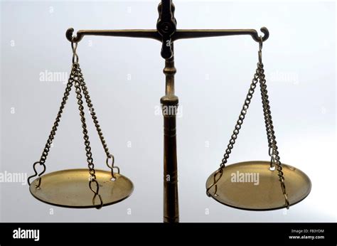 Old Golden Weighing Scale Balance Stock Photo Alamy