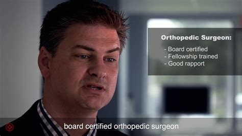 How To Choose An Orthopedic Surgeon Youtube
