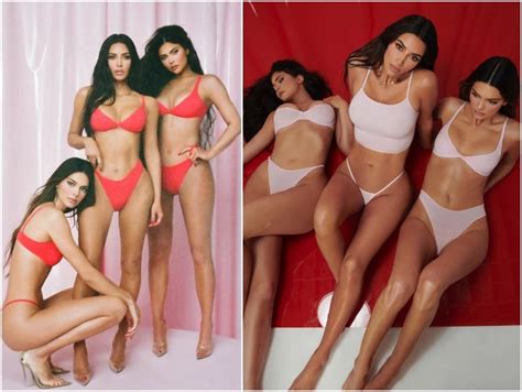 hot damn sisters kim kardashian west kylie and kendall jenner drop a limited edition skims