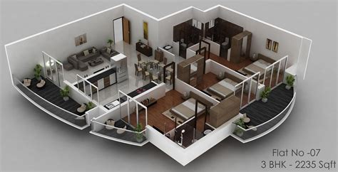 Duplex House Design Plan 3d New