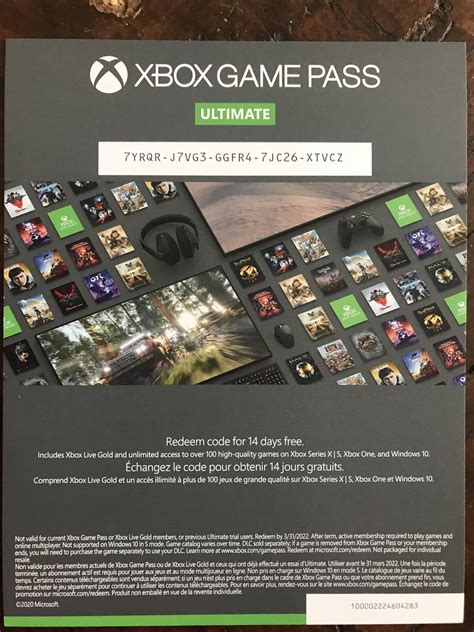 Day Xbox Game Pass Ultimate Code R Xboxone