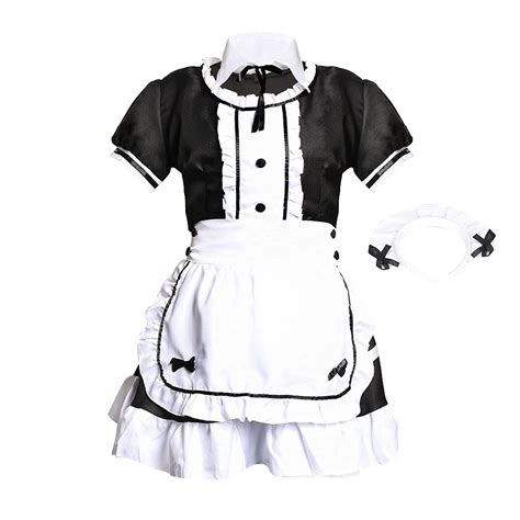 Buy Eaarliyam French Maid Outfit French Maid Fancy Dress Waitress Cosplay Black 2xl Online At