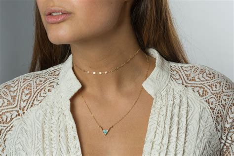 Dainty Choker Necklace In 14k Gold Filled Or Silver Choker