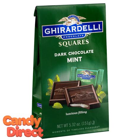 Dark Chocolate With Mint Ghirardelli Squares 6ct Candydirect