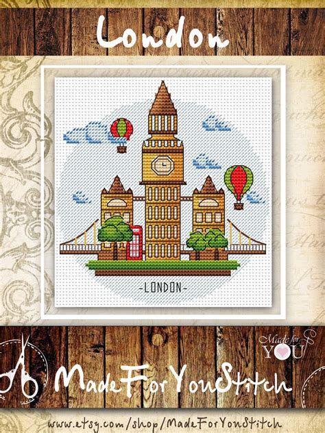 Cross stitching | free cross stitch patterns, charts and the world of cross. London cross stitch pattern travel cross stitch britain ...