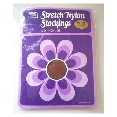 Vintage 60s Stockings Stretch Nylon 60s Hosiery Etsy