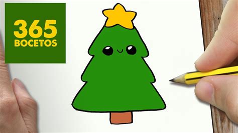 Como Dibujar Un Arbol Para Navidad Paso A Paso Dibujos Kawaii