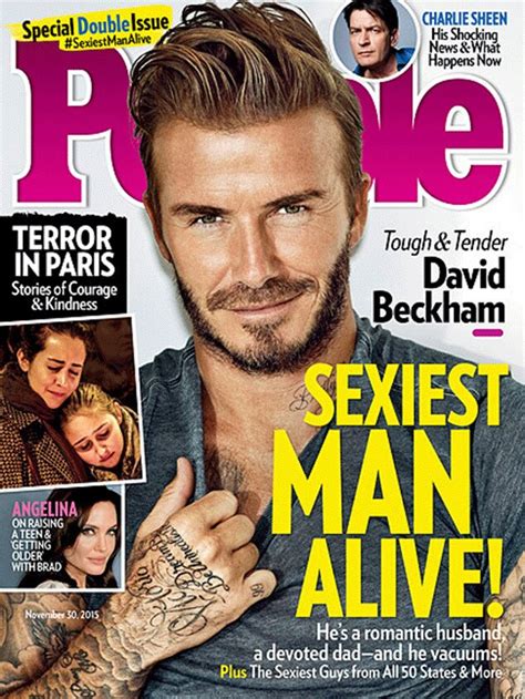 David Beckham 2015 From Peoples Sexiest Man Alive Through The Years E News