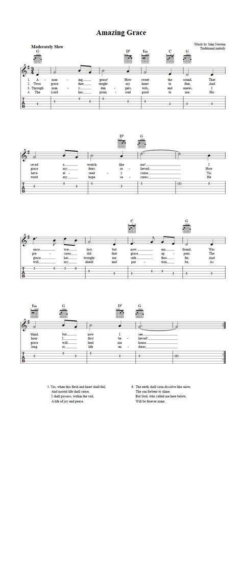 The free sheet music on piano song download has been composed and/or arranged by us to ensure that our piano sheet music is legal and safe to download and print. Amazing Grace: Chords, Sheet Music, and Tab for Guitar with Lyrics