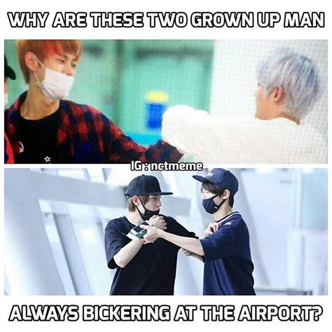 Lo de arriba⤴ créditos a sus respectivos creadores. taeyong vs doyoung... Lol The airport 7th sense strikes ...