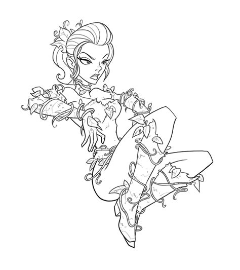Check spelling or type a new query. poison ivy line by DC-Miller on DeviantArt