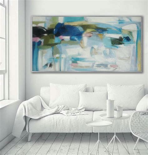 Soft Tone Colors Modern Contemporary Art Work Large Panoramic
