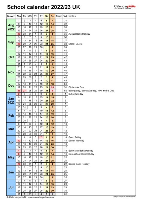 School Calendars 20222023 Free Printable Excel Templates Kulturaupice