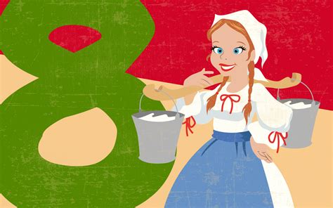 12 Blogs Of Christmas 8 Maids A Milking Work Pr