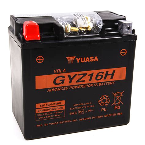 Yuasa YUAM716GH GYZ High Performance Maintenance Free Battery 12 Volt GYZ16H | eBay
