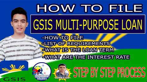 Paano Mag File O Mag Apply Sa Gsis Multipurpose Loan Online How To Loan In Gsis Online